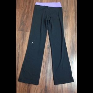 lululemon athletica Pants - LULULEMON Yoga PANTS 4 Purple Flare Leg Leggings lululemon athletica Pants - LULULEMON Yoga PANTS 4 Purple Flare Leg Leggings